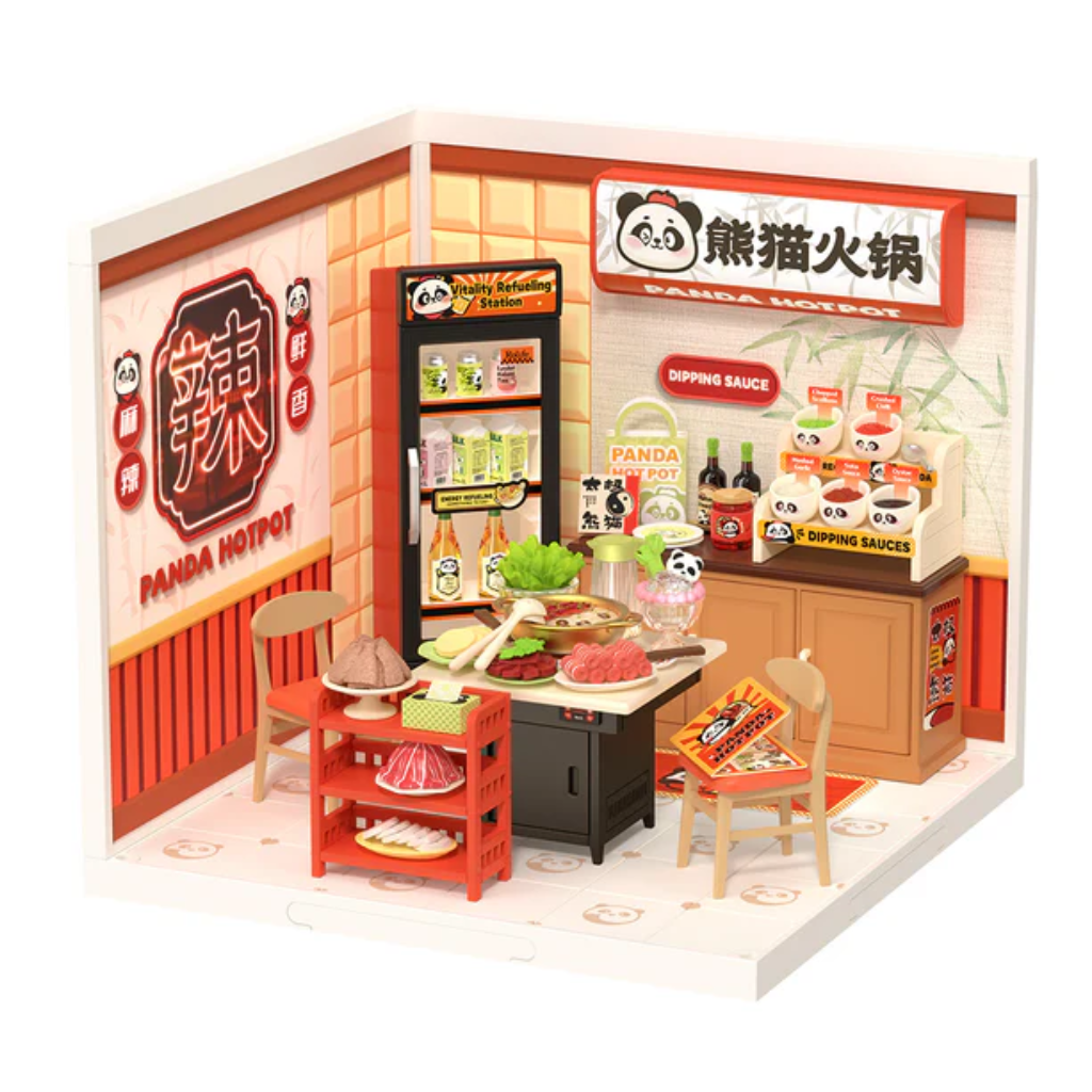 Panda Hot Pot DIY Miniature House 