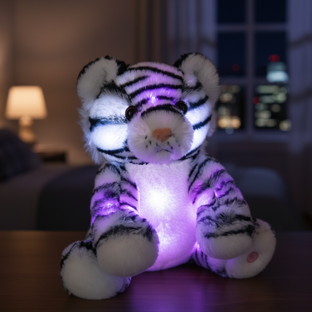 Glowing Tiger Plush Toy For Kids And Home Decoration
