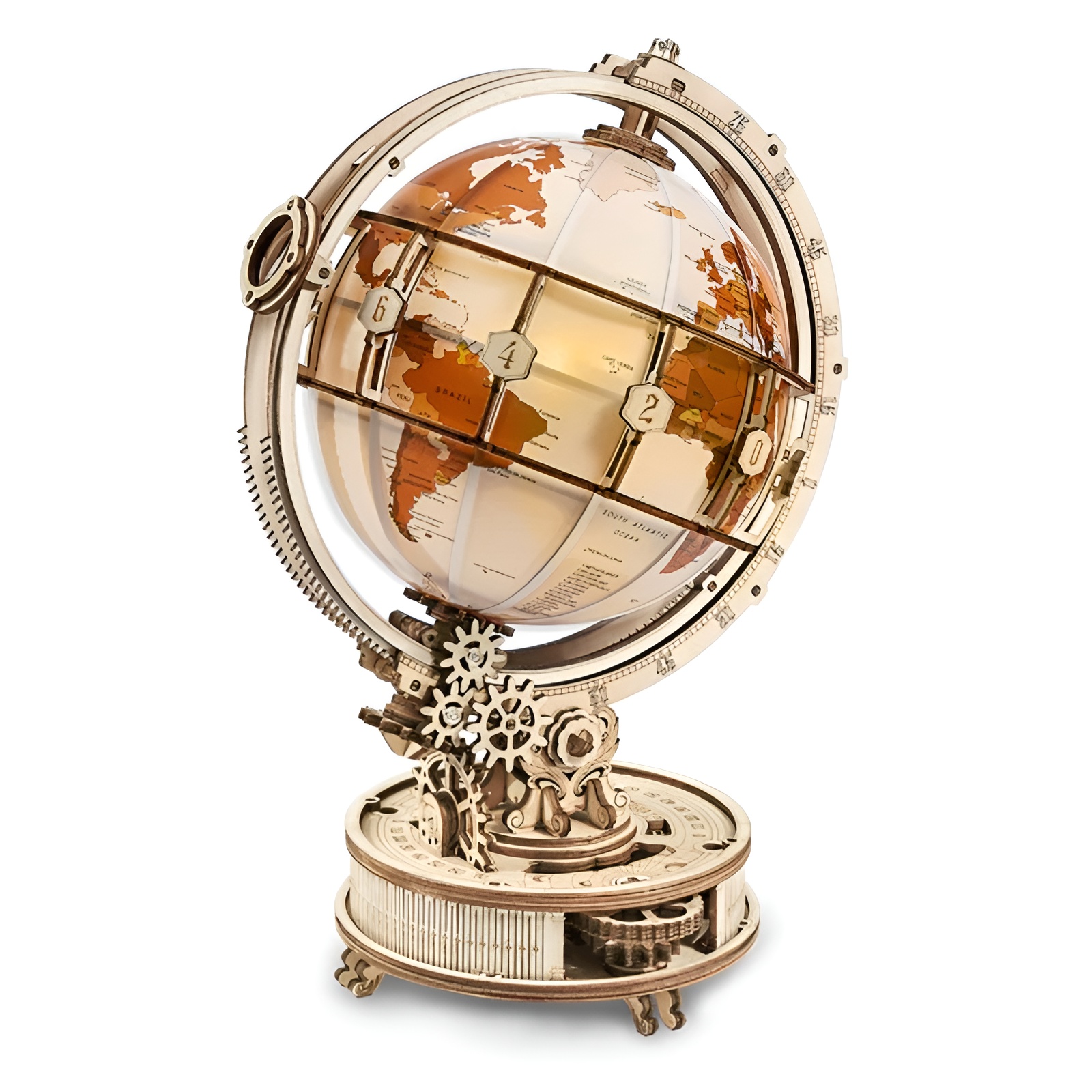 Luminous Globe 3D Wooden Puzzle
