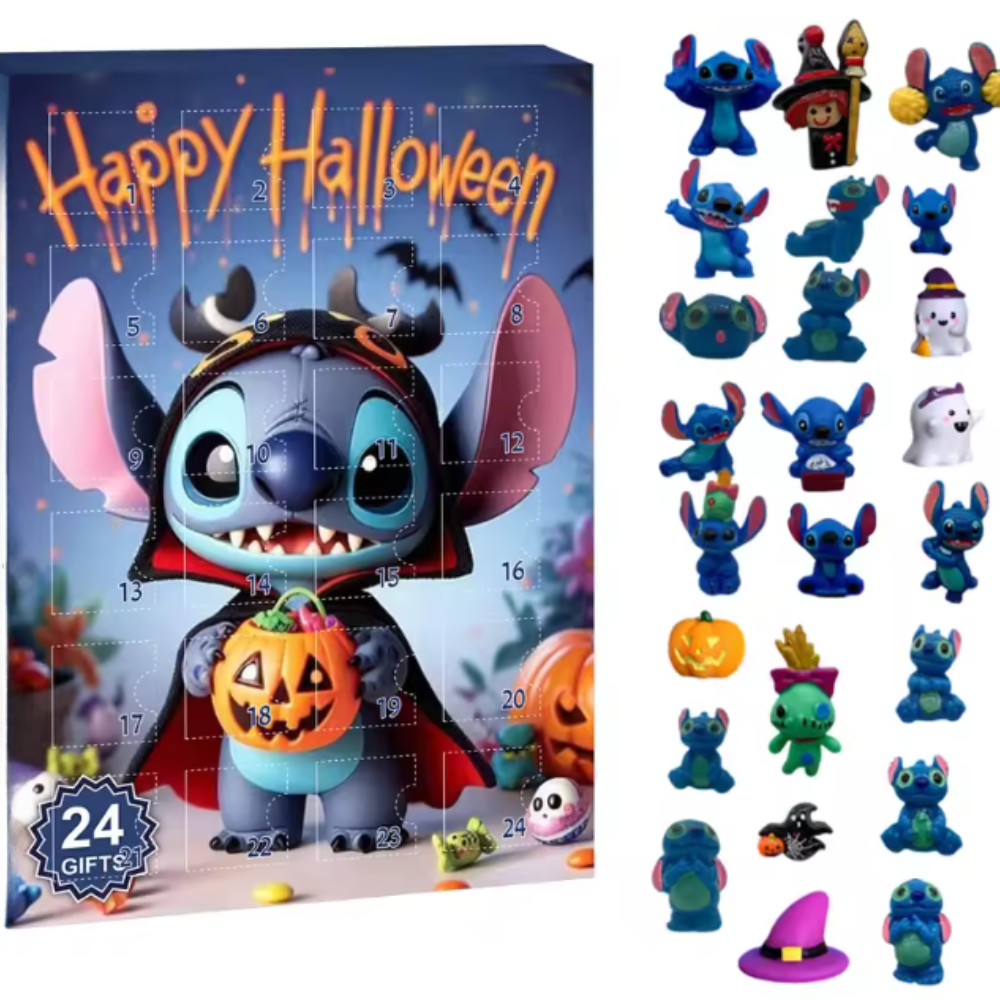 Lilo and Stitch Halloween Angel Advent Calendar with Kawaii Stitch Figures
