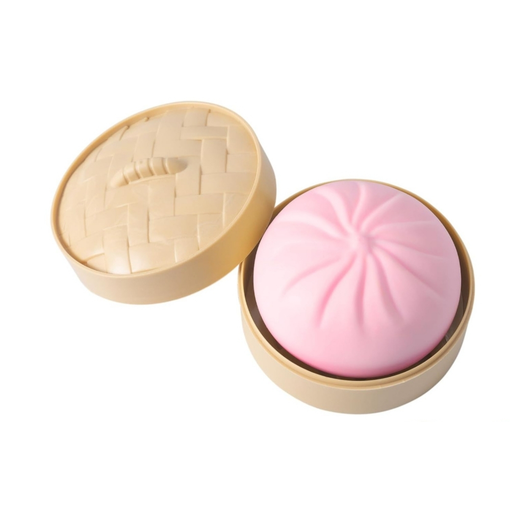 Dumpling Squishy Fidget Squeeze Toy With Round Storage Box