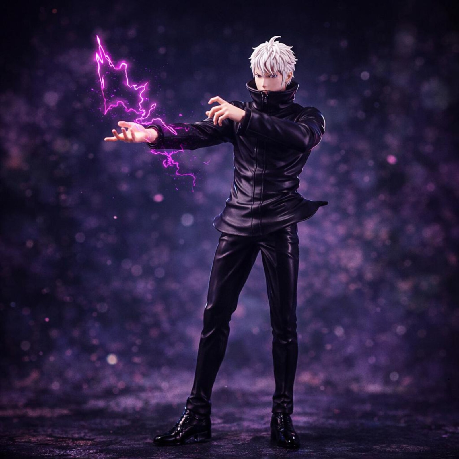 Gojo Satoru Jujutsu Kaisen Anime Figure Purple Energy Character Statue Display Model