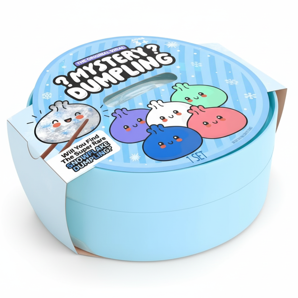 Snowflake Mystery Squishy Dumpling Fidget Toy