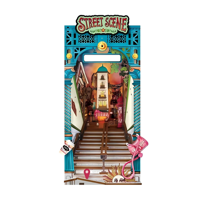 Street Scene DIY Book Nook Shelf Insert