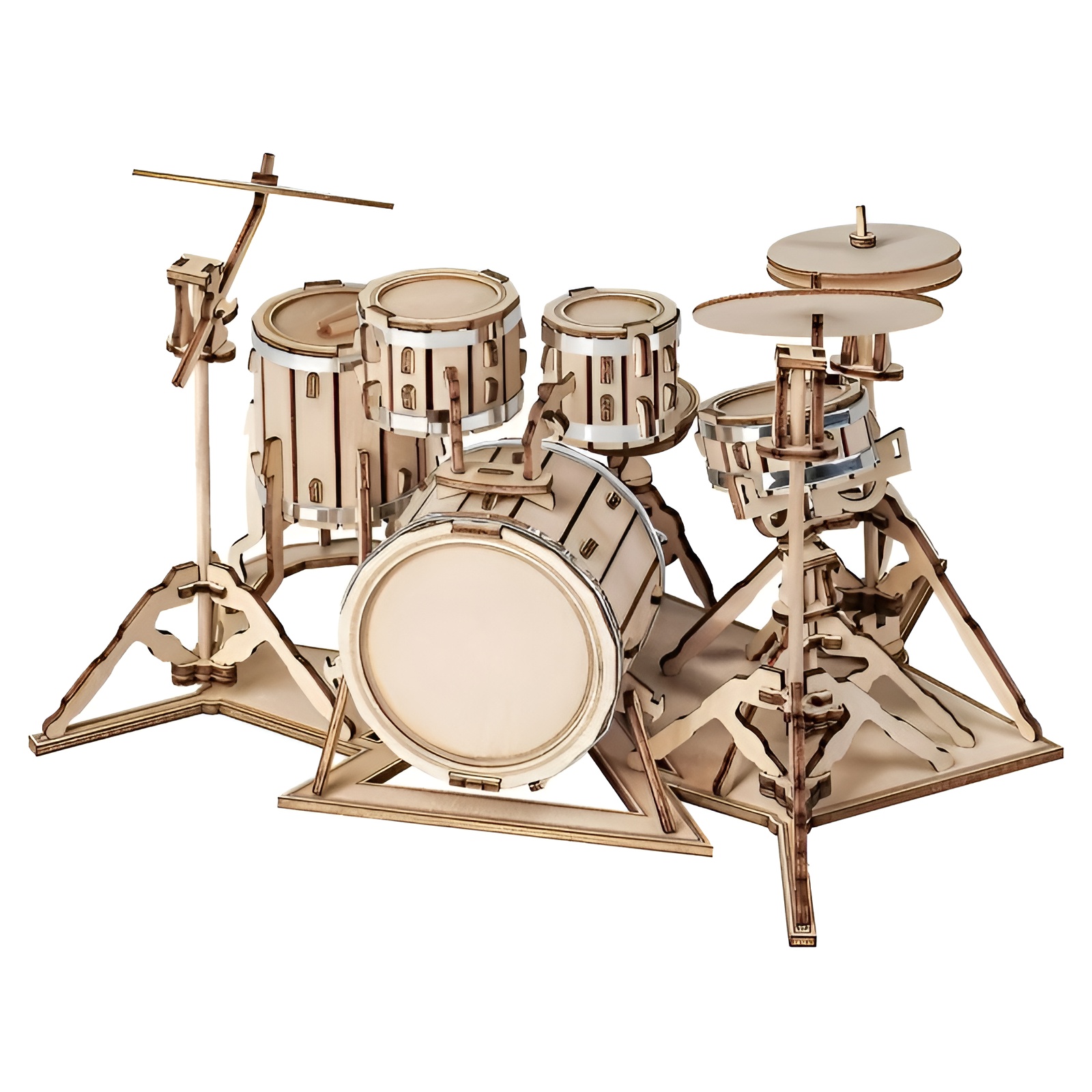 Drum Kit 3D Wooden Puzzle