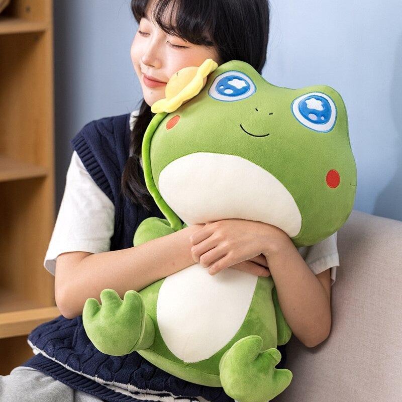 Frog Sunflower Plush Toy