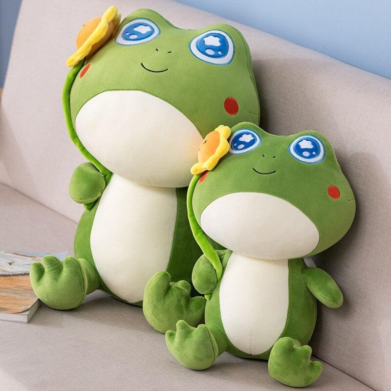 Frog Sunflower Plush Toy