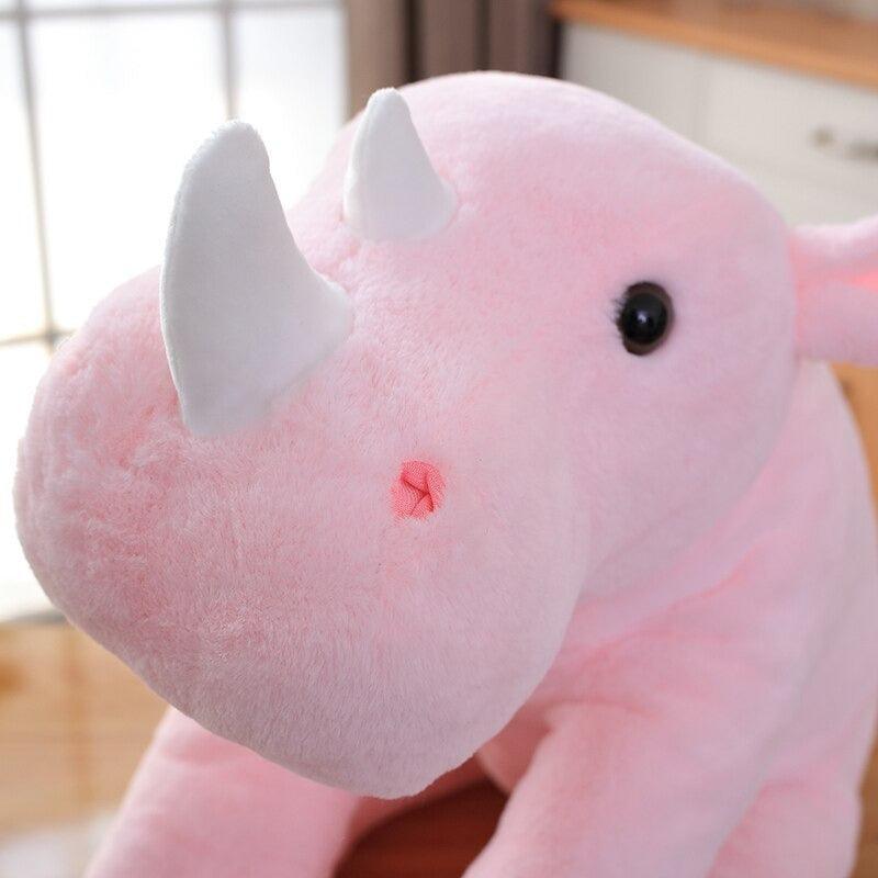 Rhinoceros Pillow Plush Toy With Soft Cotton Animal Doll