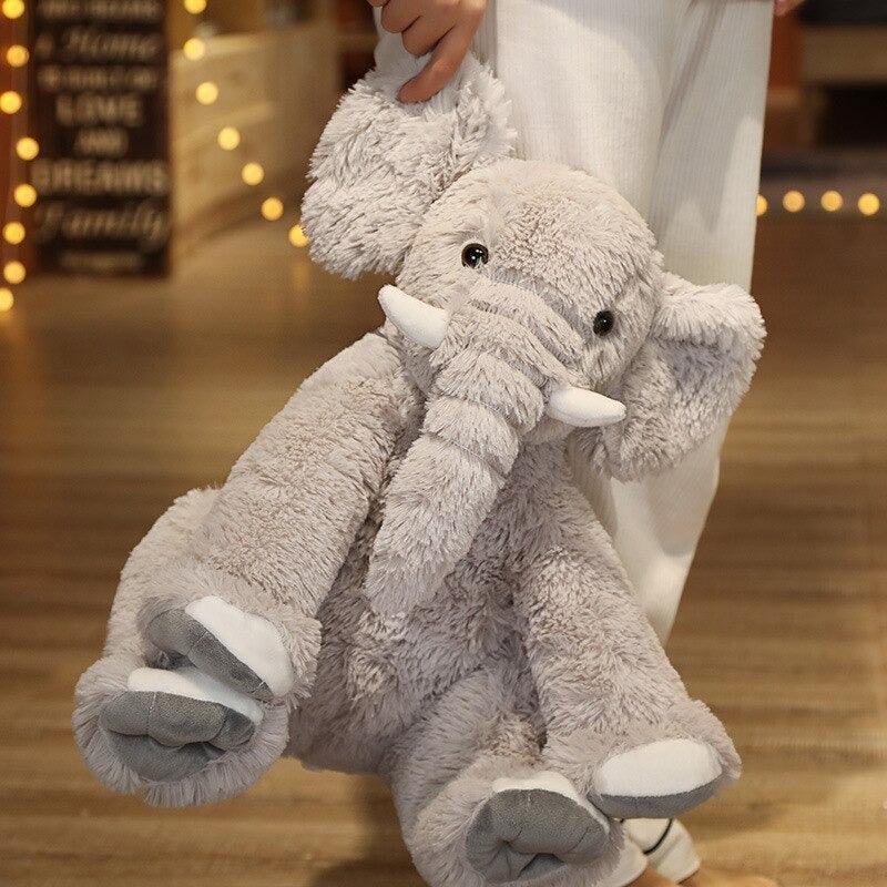 Fat Elephant Plush Toy Pillow For Kids Room Animal Decor