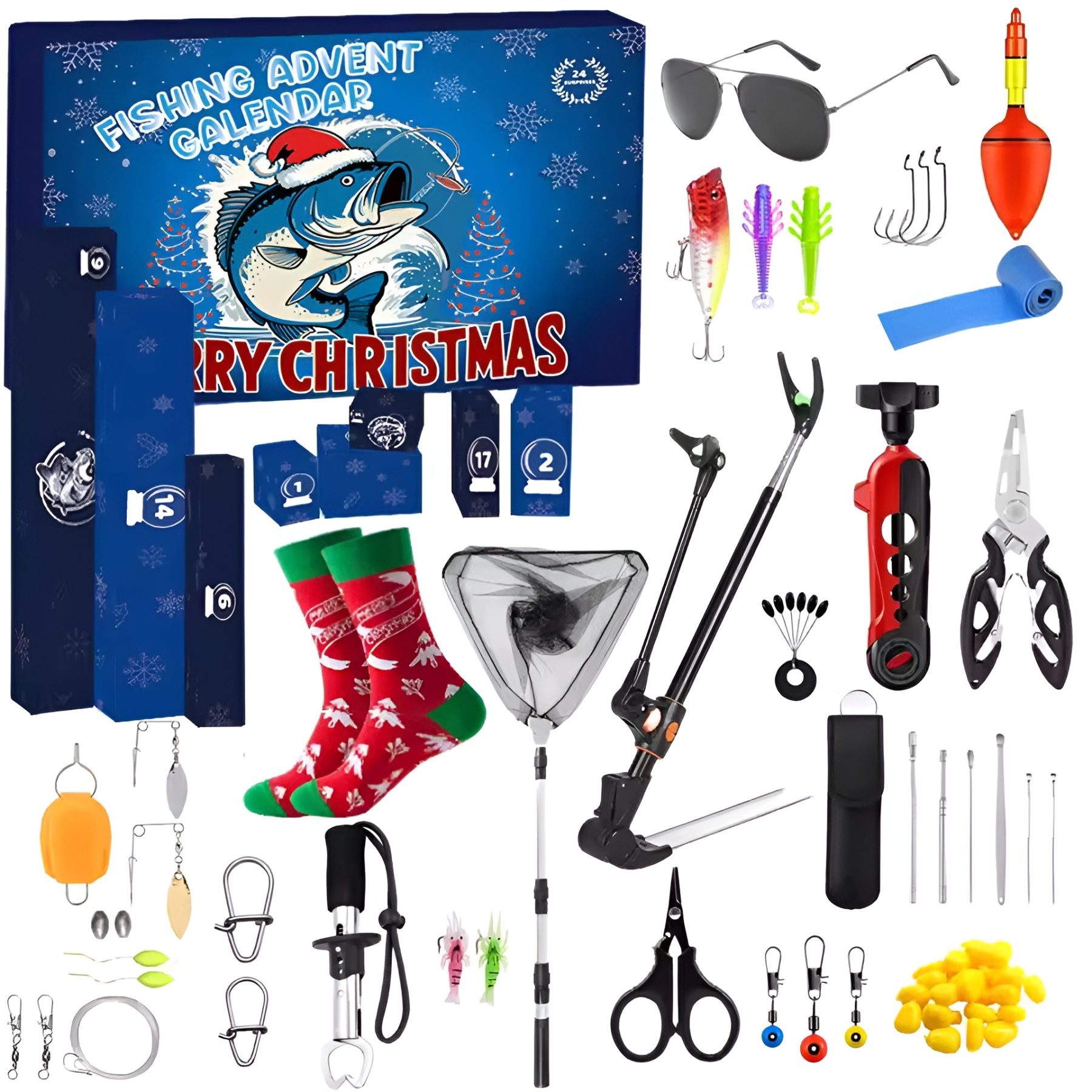Fishing set Christmas Blind Box Christmas Advent Calendar Christmas Blind Box 24 Day