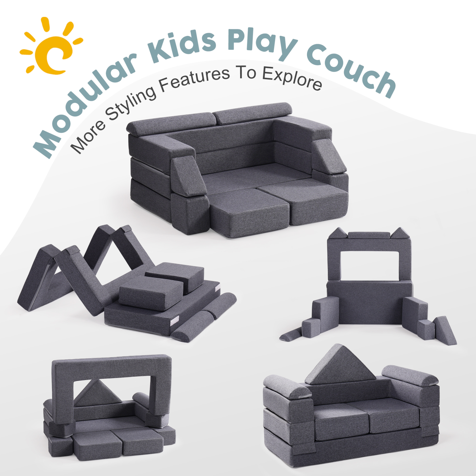 Modular Kids Play Couch