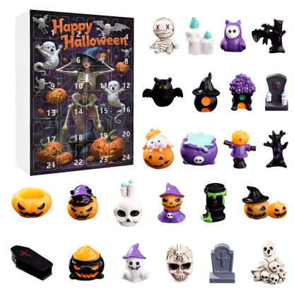 Halloween Advent Calendar With Daily Resin Display Figures