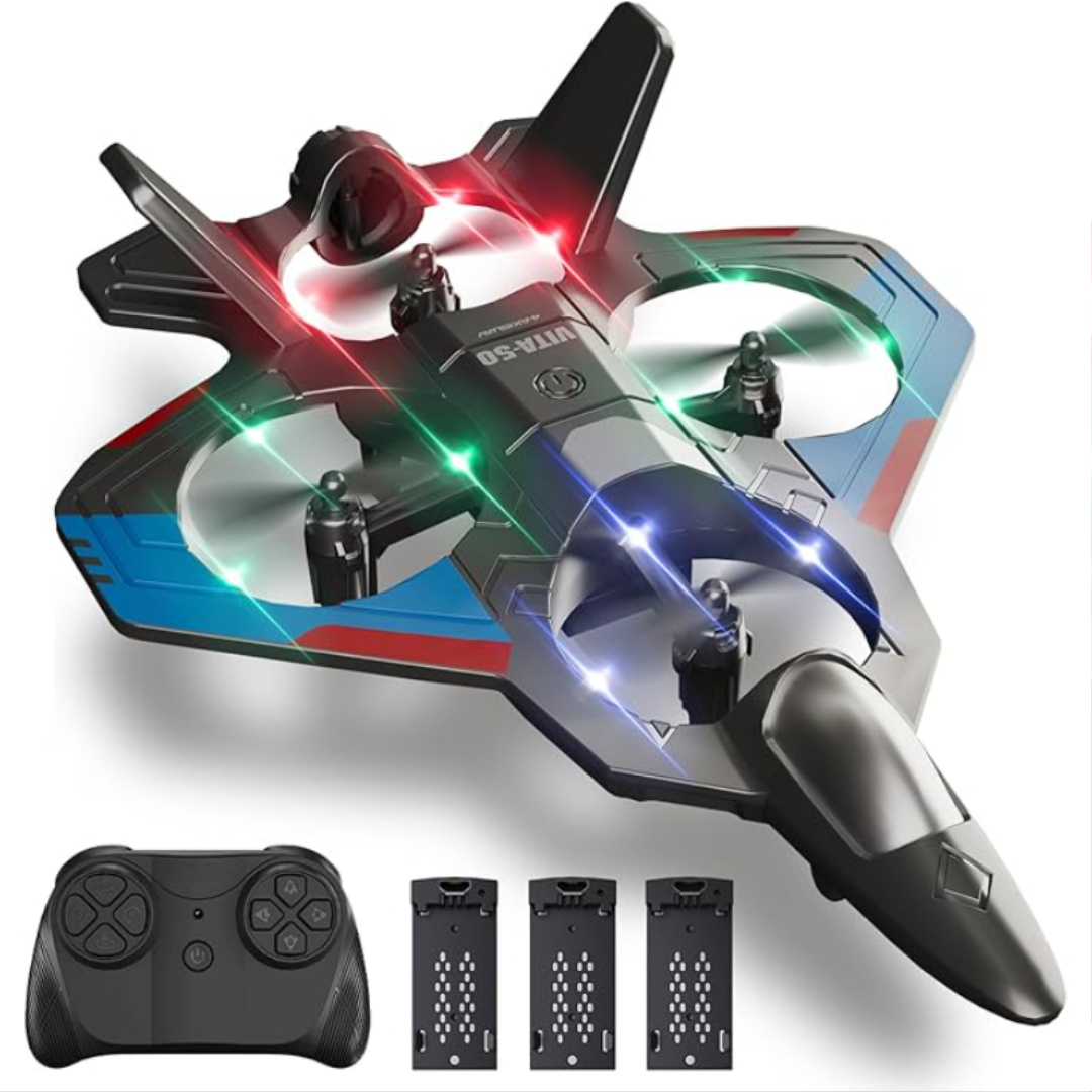 Remote Control Foam Airplane Toy With LED Lights And 360 Flip