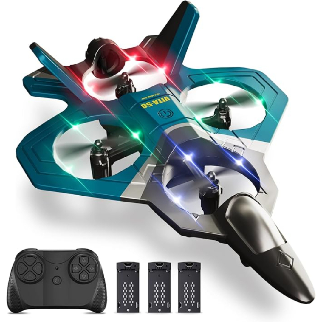 Remote Control Foam Airplane Toy With LED Lights And 360 Flip