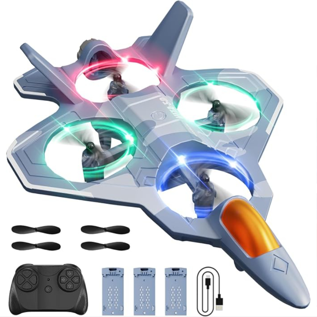 Remote Control Foam Airplane Toy With LED Lights And 360 Flip