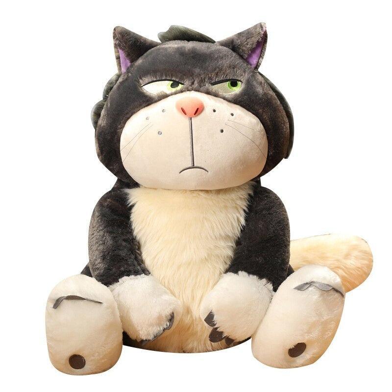 Cartoon Lucifer Cat Plush Toy – Grumpy-Faced Toy for Kids