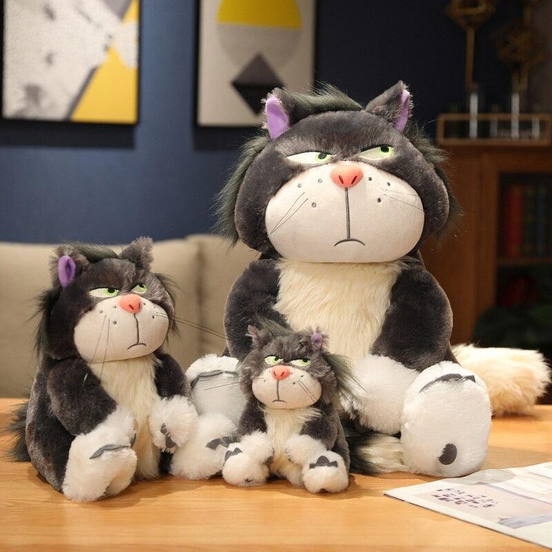 Cartoon Lucifer Cat Plush Toy – Grumpy-Faced Toy for Kids