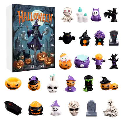 Halloween Advent Calendar With Daily Resin Display Figures