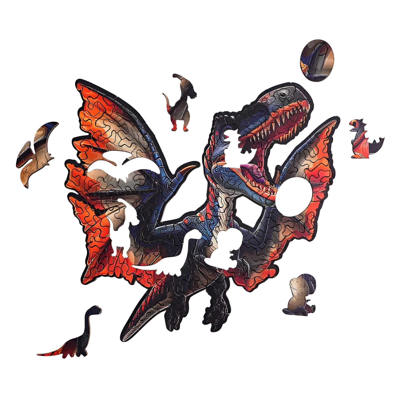 Fierce Pterosaur Wooden Jigsaw Puzzle