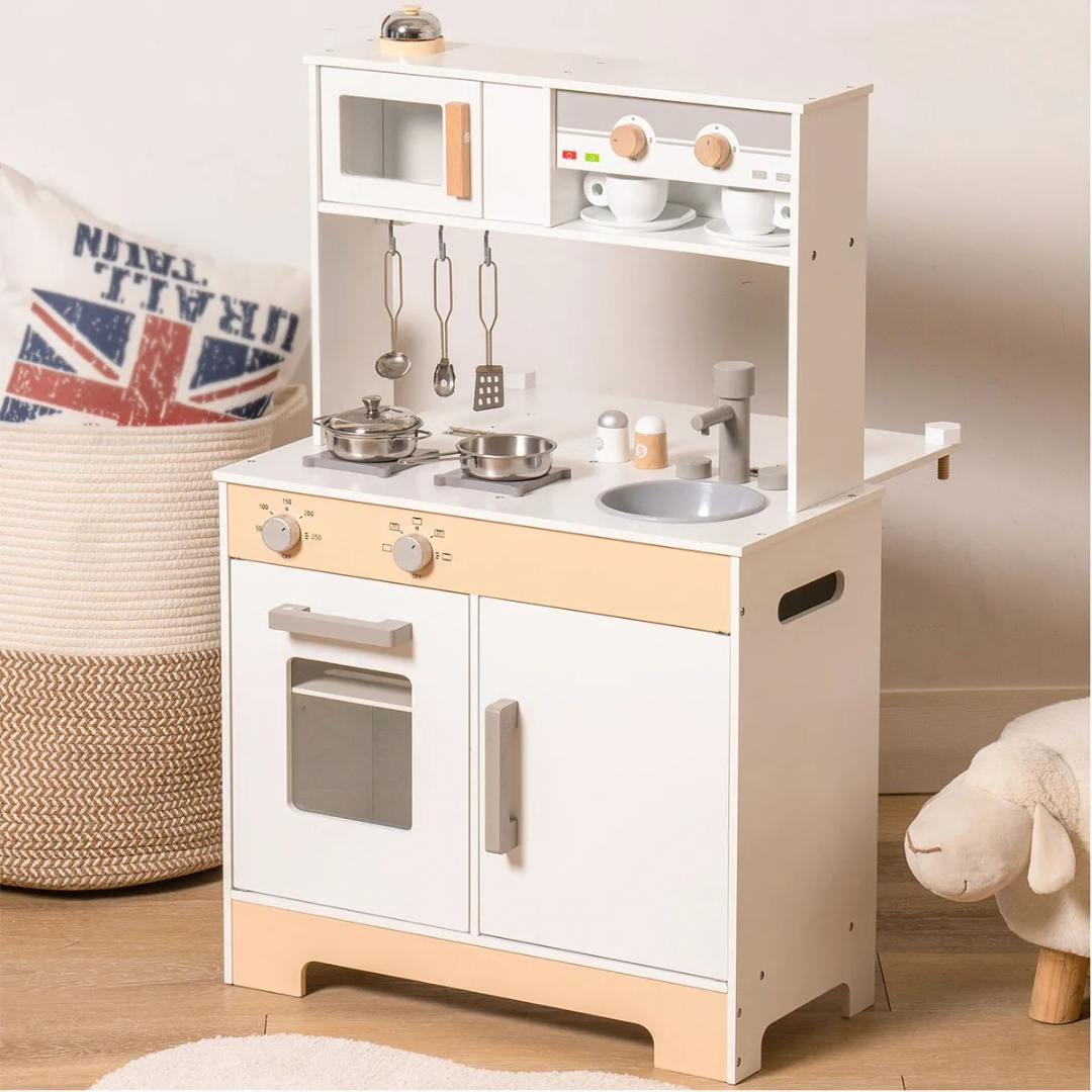 Wooden Cooking Station Playset For Children