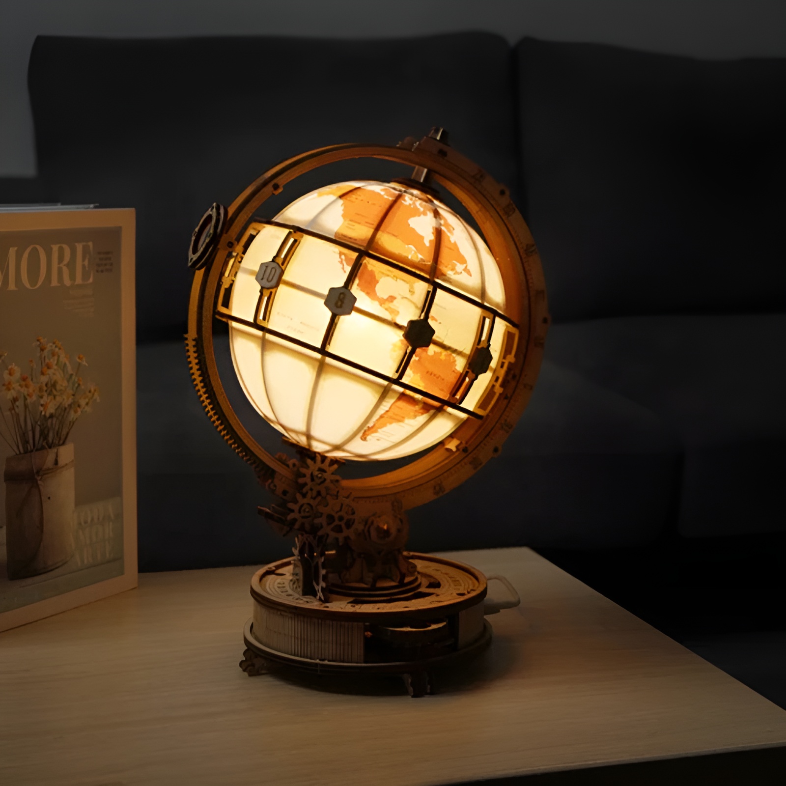 Luminous Globe 3D Wooden Puzzle