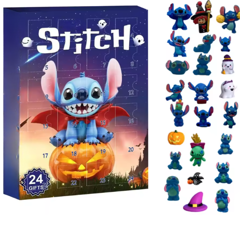 Lilo and Stitch Halloween Angel Advent Calendar with Kawaii Stitch Figures