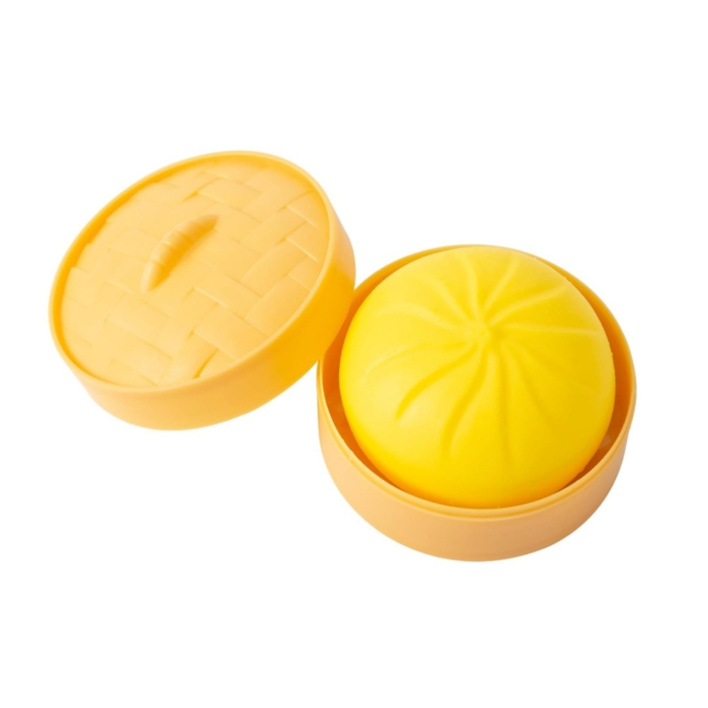 Dumpling Squishy Fidget Squeeze Toy With Round Storage Box