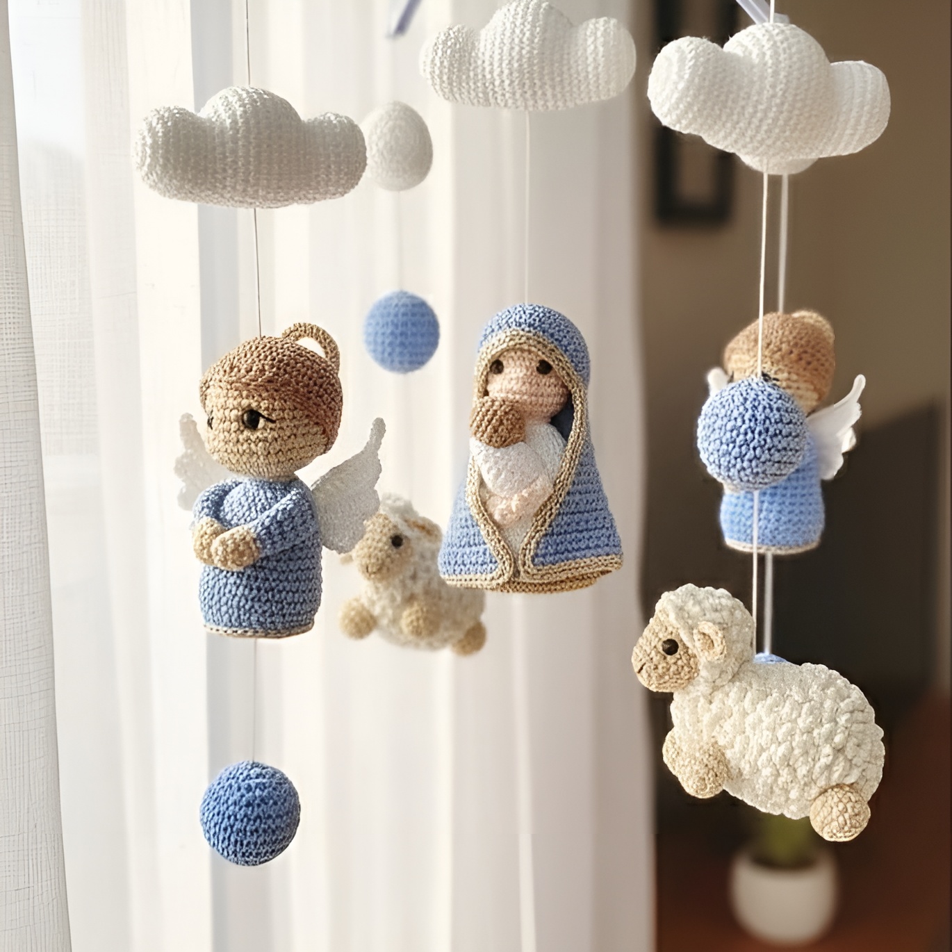 Maria Crochet Crib Mobile Hanging Decoration