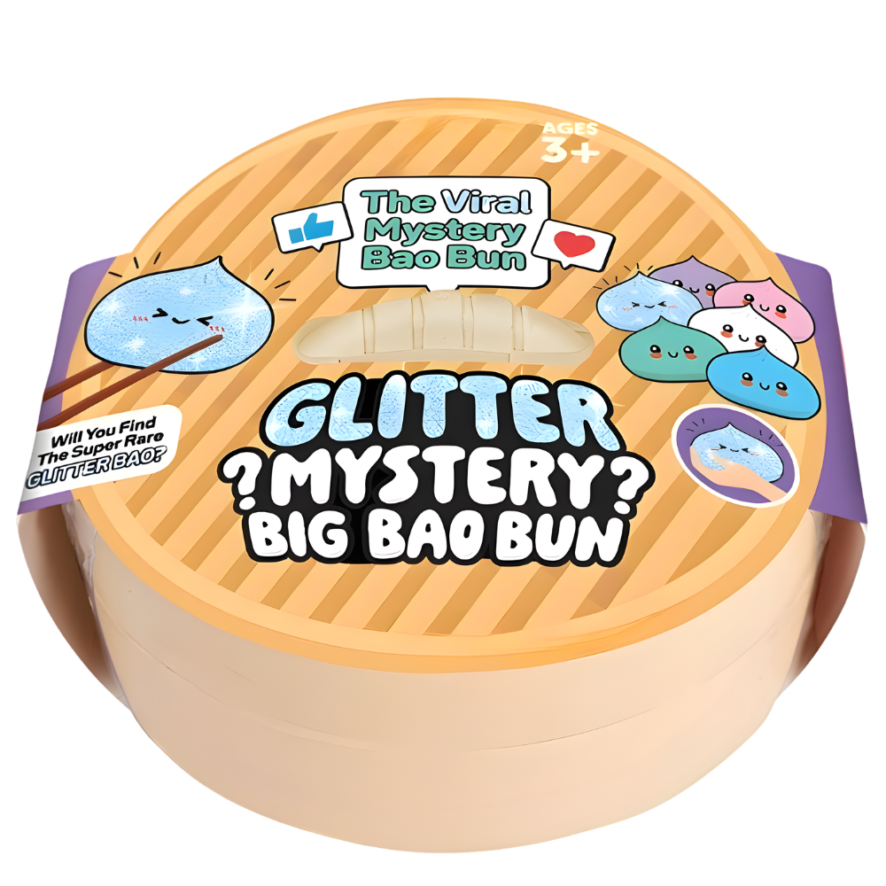 Glitter Mystery Squishy Dumpling Big Bao Bun 7 Inches Fidget Toy