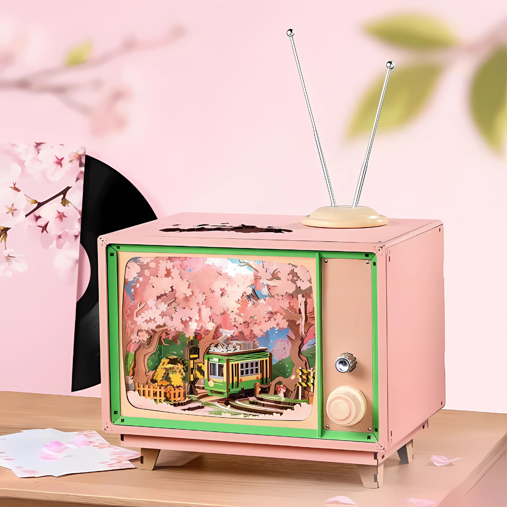 Sakura Dreamy Tour DIY Music Box 3D Wooden Puzzle 
