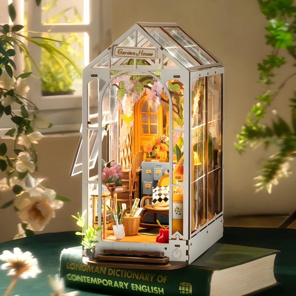 Holiday Garden House DIY Book Nook Kit