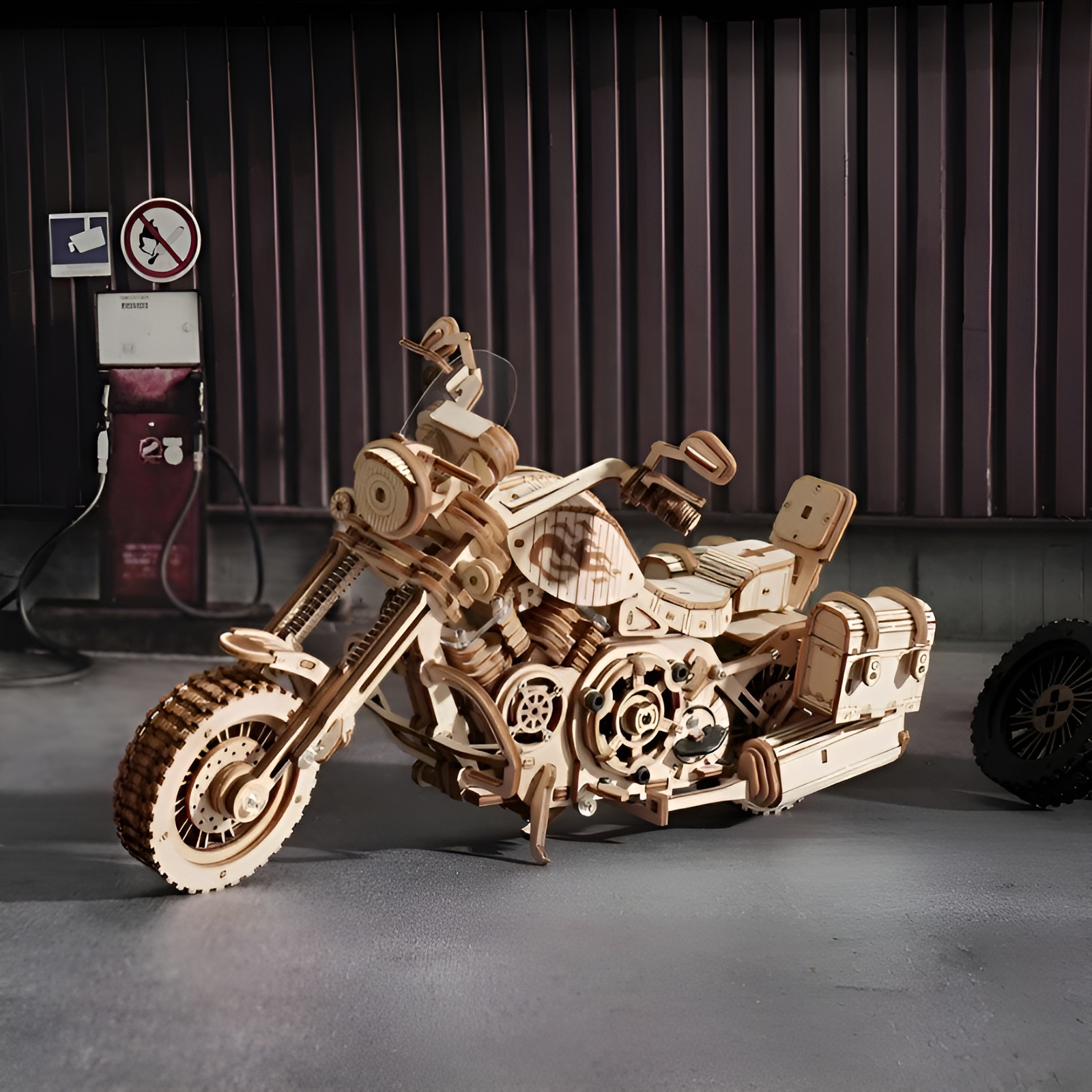 Cruiser Motorcycle 3D Wooden Puzzle