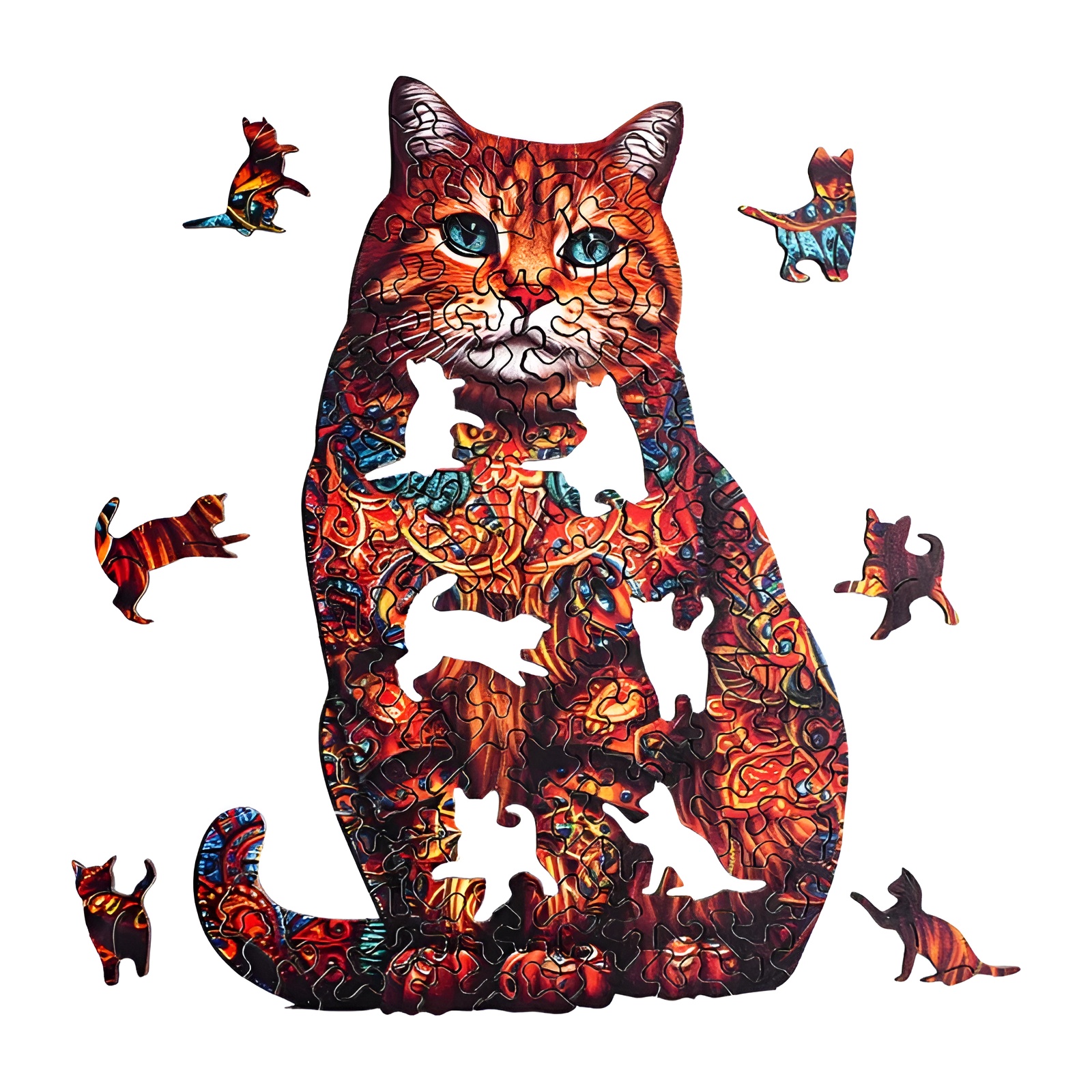 Exotic Cat Wooden Jigsaw Puzzle