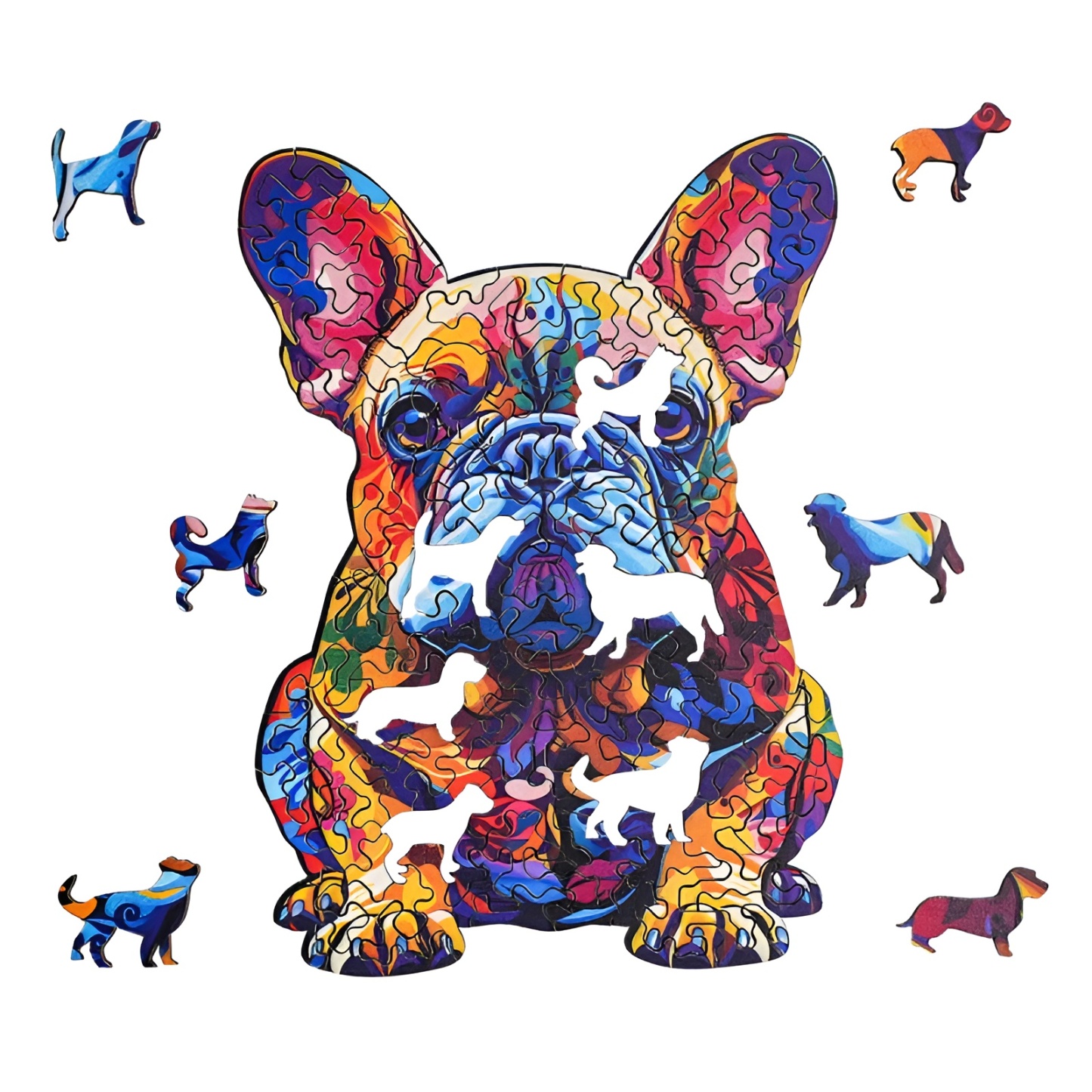 French Bulldog Wooden Jigsaw Puzzle