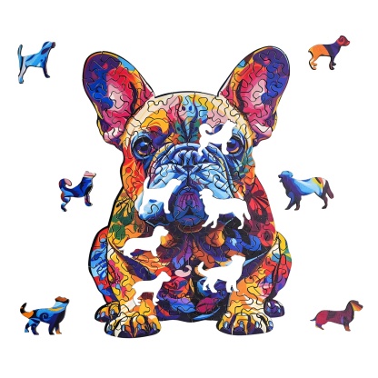 French Bulldog Wooden Jigsaw Puzzle