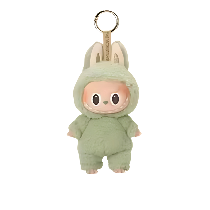 Labubu PVC Pendant Doll Model Monster Replica Keychain Kid Toys