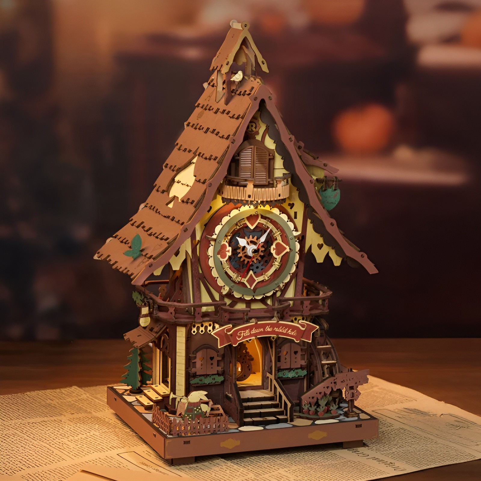 Cuckoo Clock Mechanical 3D Wooden Puzzle