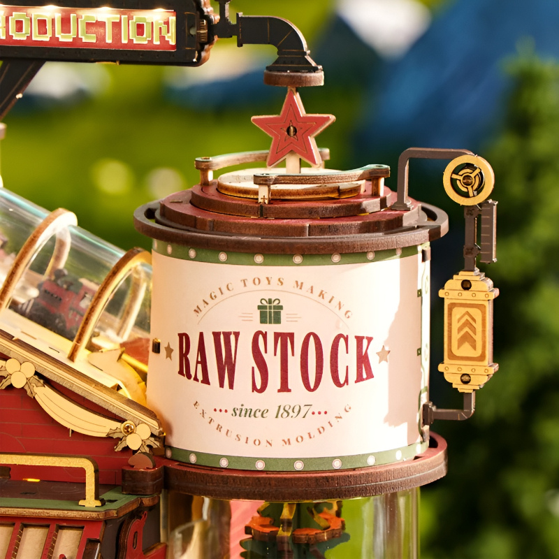 Christmas Dream Gift Factory Wooden Music Box