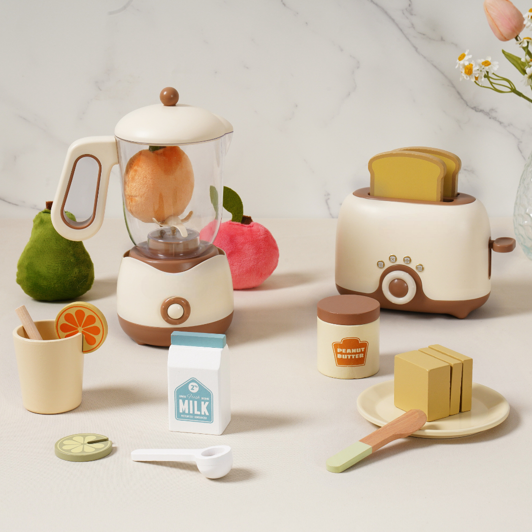 Pretend Play Kitchen Appliances Creamy 4 Set