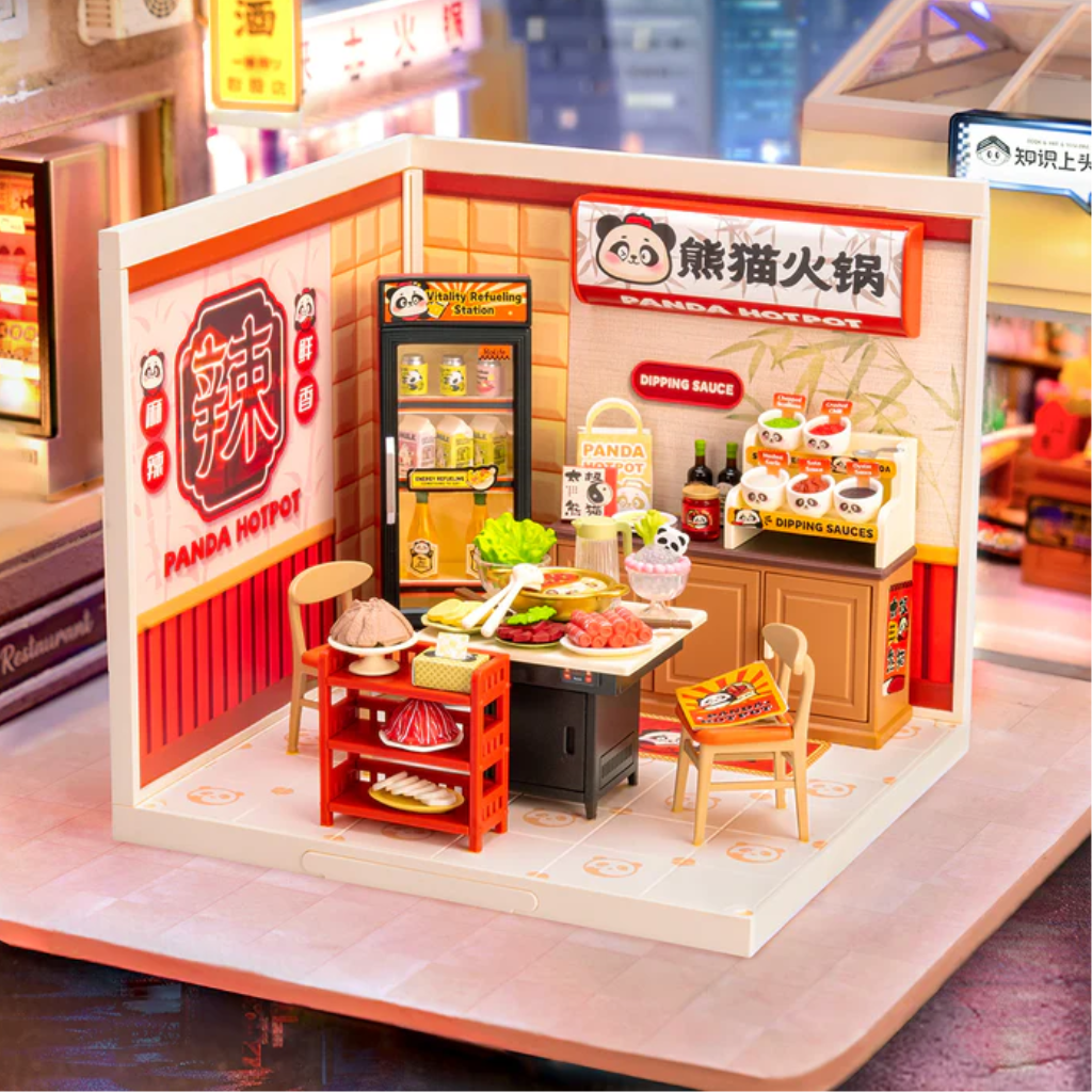 Panda Hot Pot DIY Miniature House 