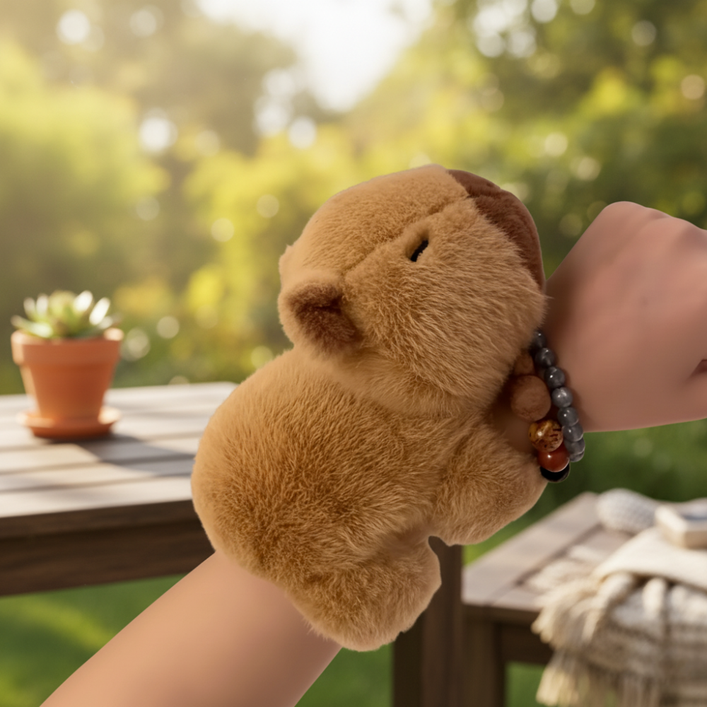 Soft Capybara Plush Bracelet For Everyday Style And Gifting