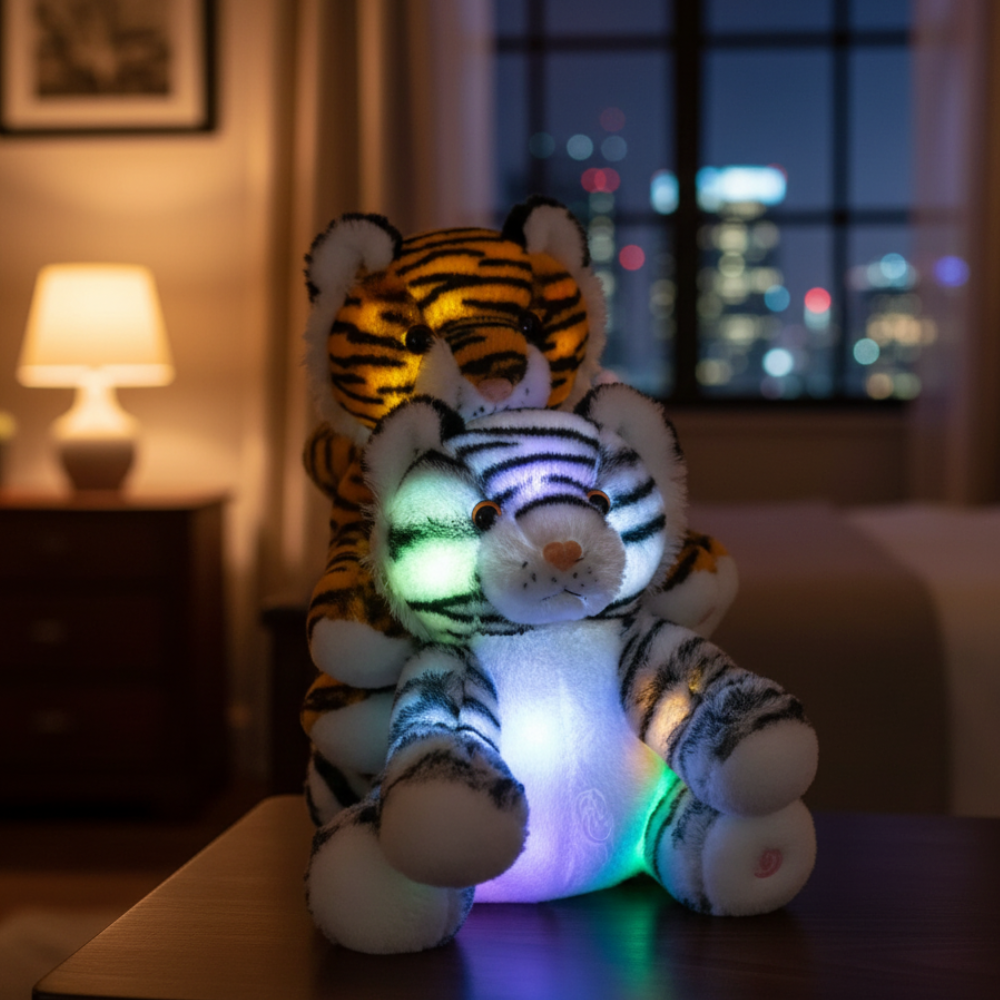 Glowing Tiger Plush Toy For Kids And Home Decoration