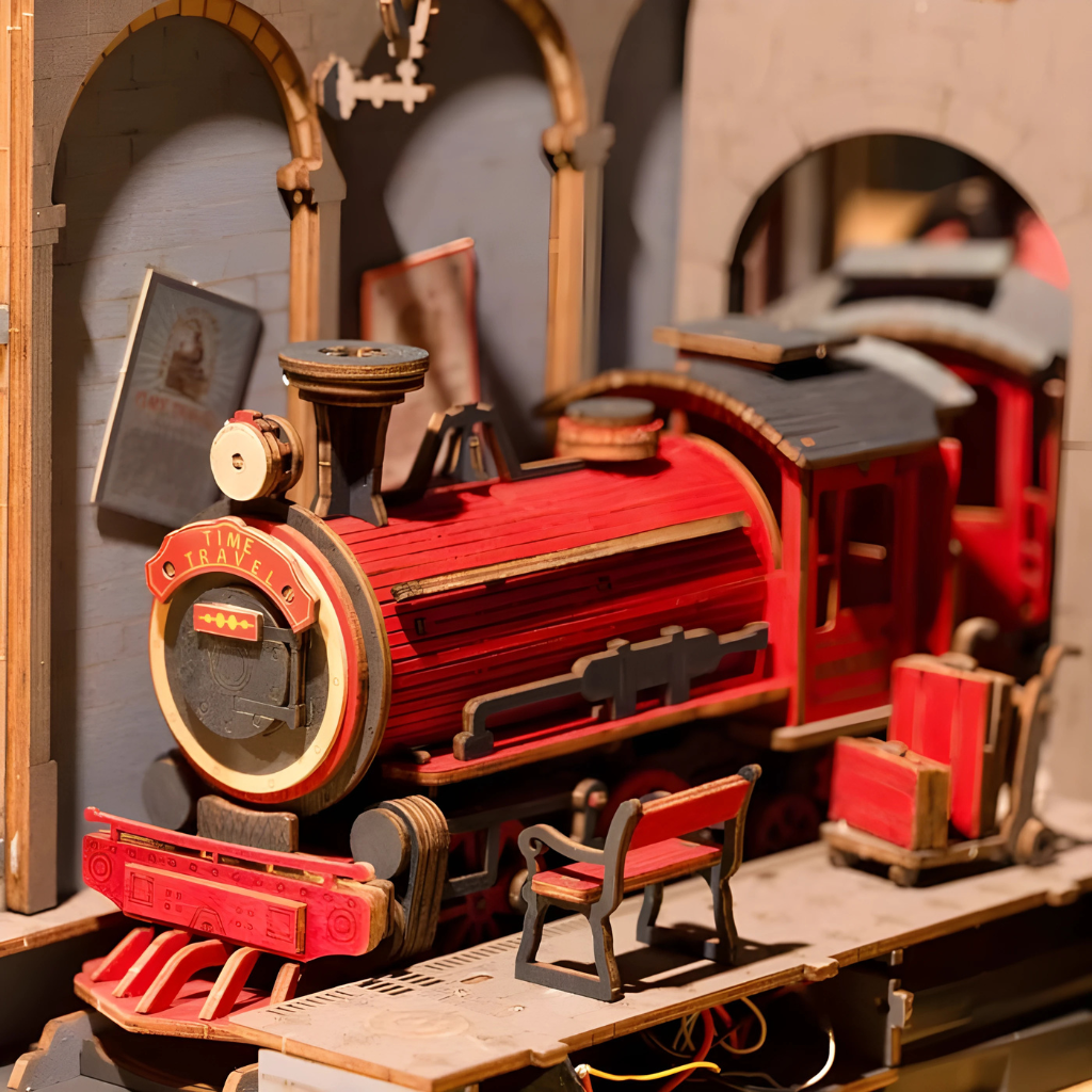 Time Travel DIY Book Nook Shelf Insert