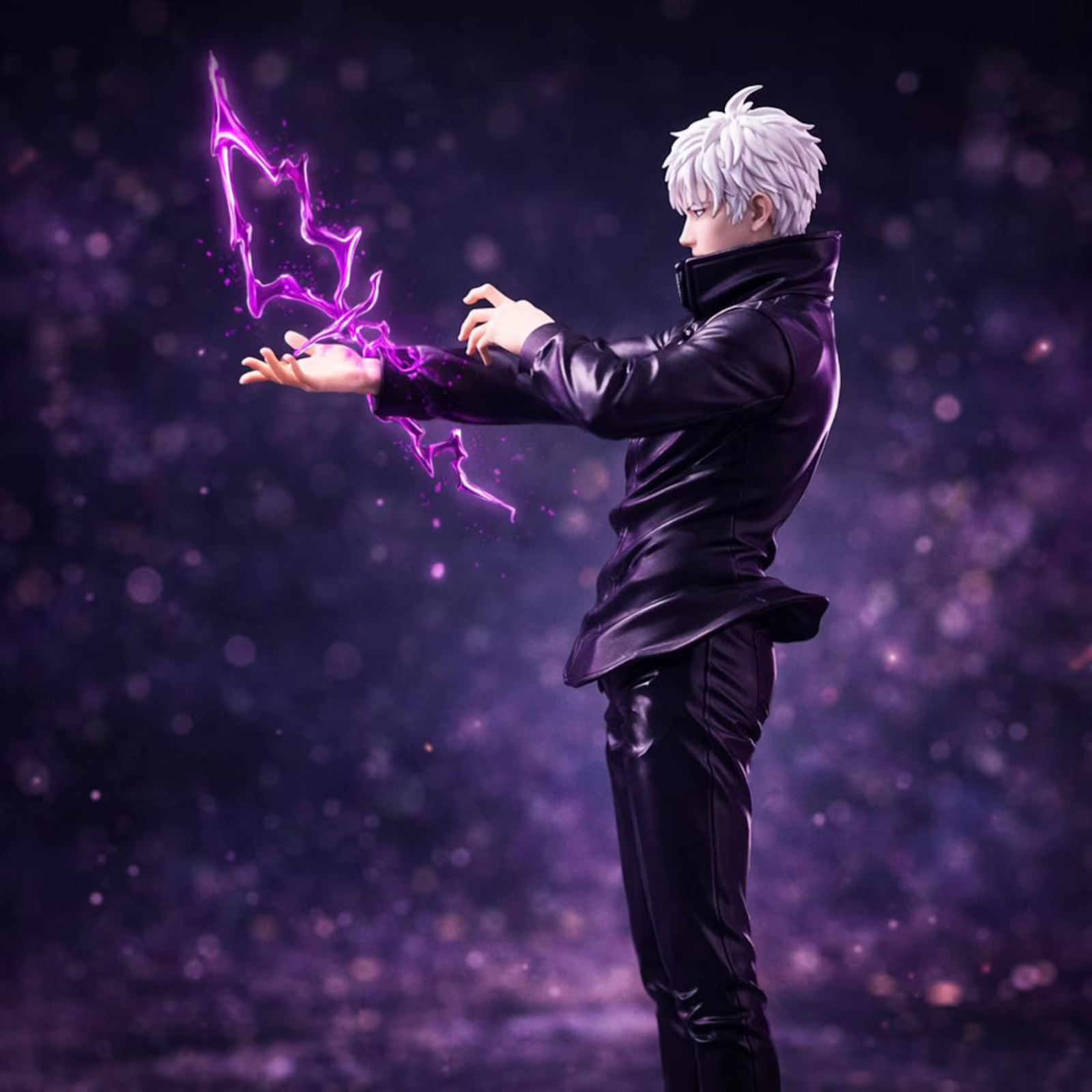 Gojo Satoru Jujutsu Kaisen Anime Figure Purple Energy Character Statue Display Model