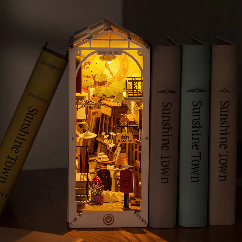 Pack Of 4 Stories In Books Series Book Nook Shelf Insert