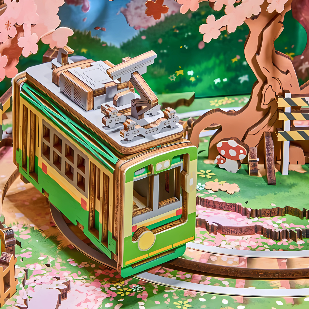 Sakura Dreamy Tour DIY Music Box 3D Wooden Puzzle 