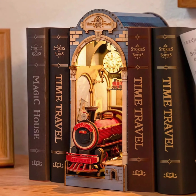 Time Travel DIY Book Nook Shelf Insert Kit