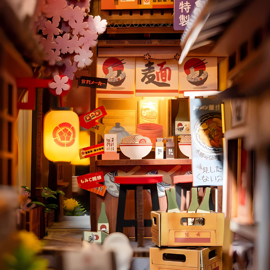Sakura Wine Alley DIY Book Nook Shelf Insert