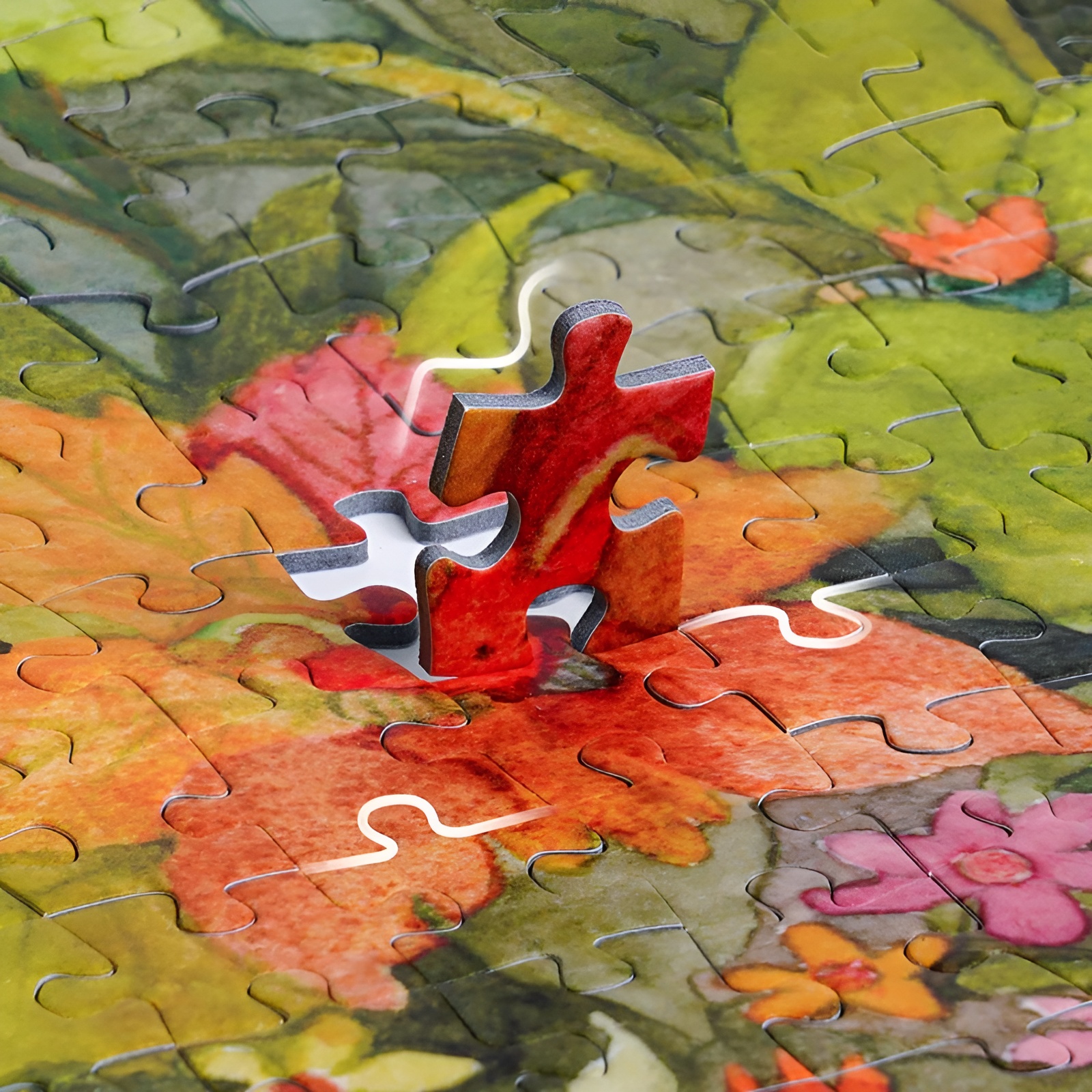 Cat Plant Yard 1000 Piece Jigsaw Puzzle