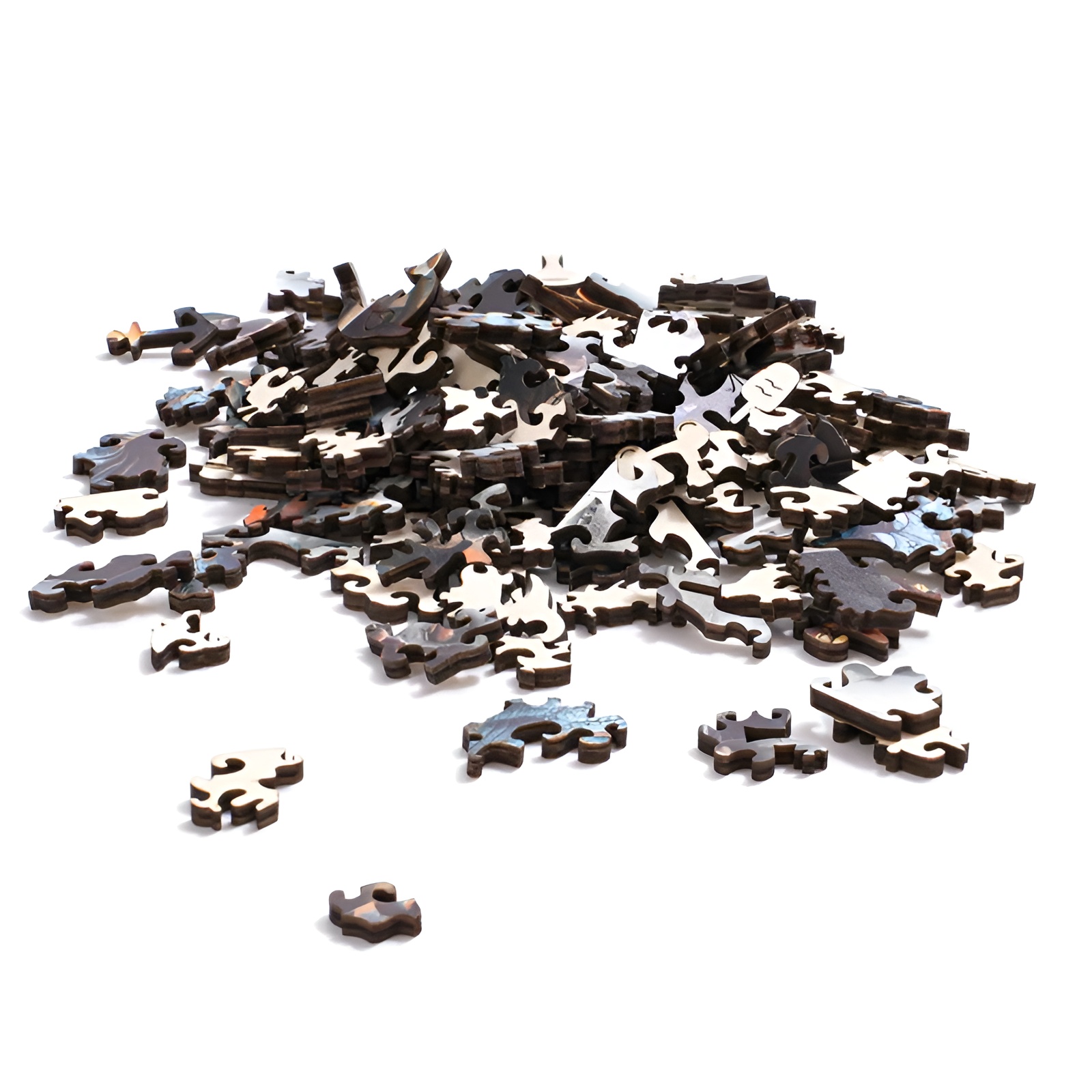 Wall Breaking Triceratops Wooden Jigsaw Puzzle